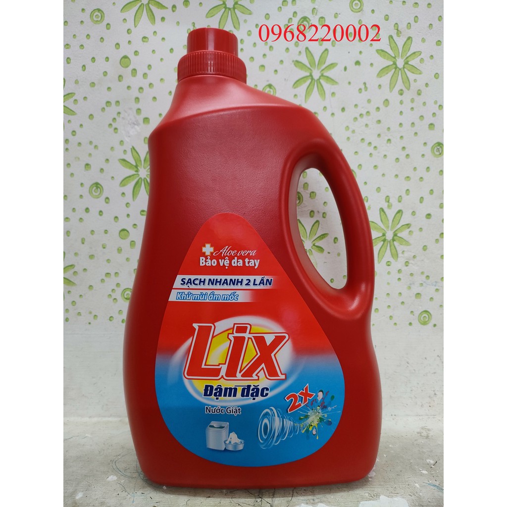 Nước giặt Lix đậm đặc hương hoa 3.6kg