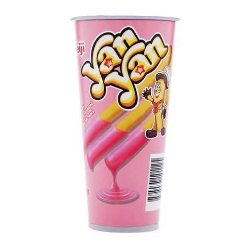 Bánh Que Yan Yan Meiji Chấm Kem Dâu Strawberry Flavor