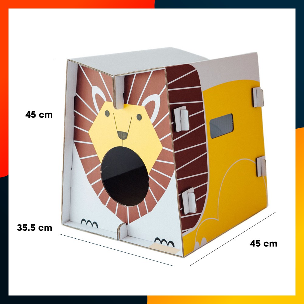 Nhà Giấy Cho Mèo Kèm Cào Móng Mèo