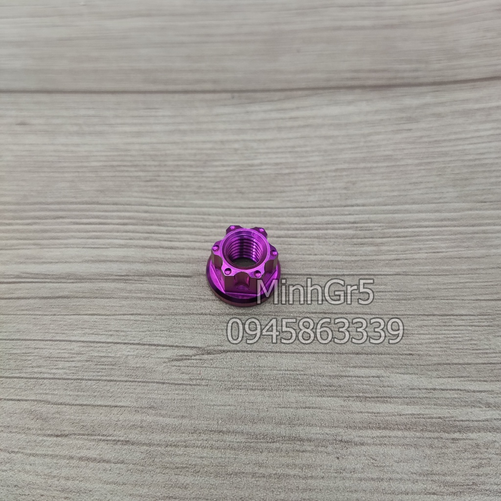 Tán tròn Titan Gr5 6li 8ly 10 li 12 ly 14li lắp phuộc, đĩa tải xích, tăng sên