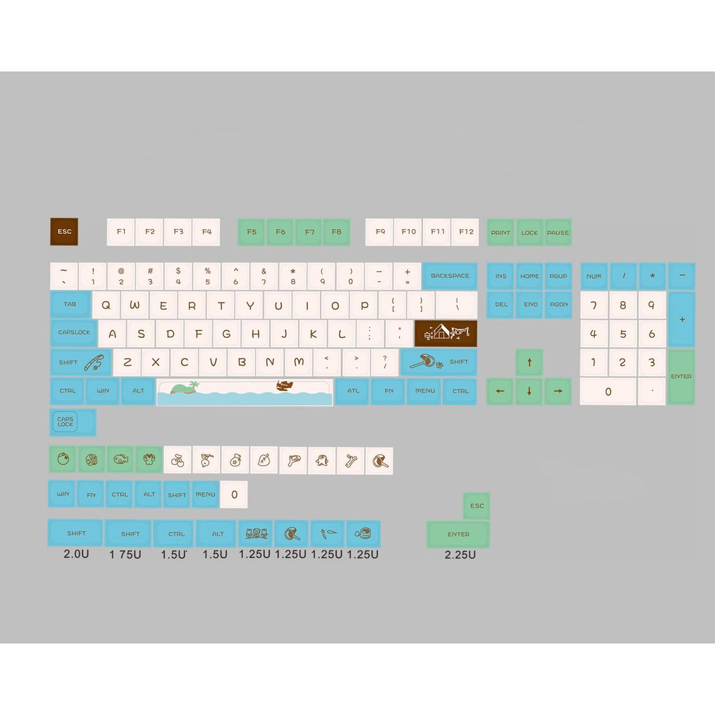 Keycap ISLAND XDA 134 nút