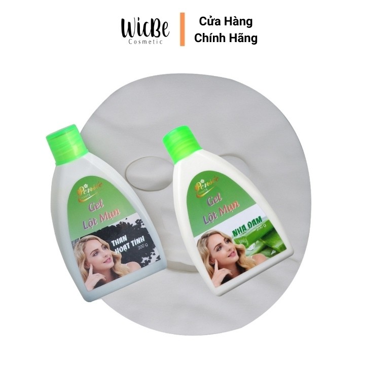 Combo gel lột mụn cám mụn đầu đen Than Tre Hoạt Tính + Nha Đam Wicbe 200g