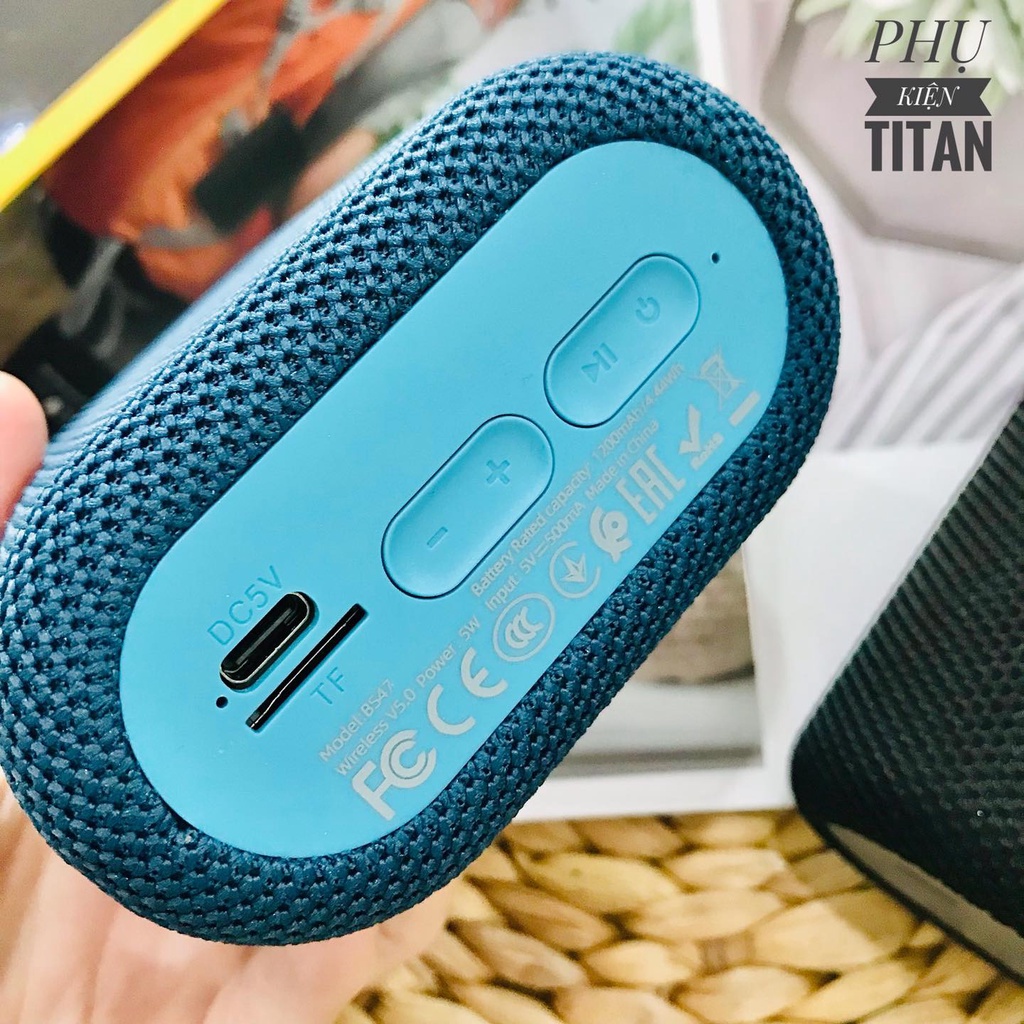 Loa Bluetooth Hoco BS47 Loa Di Động Mini Không Dây Hỗ Trợ Thẻ Nhớ. Kết Nối Bằng Điện Thoại IOS Android Bảo Hành 12 Tháng