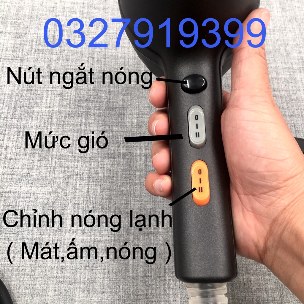 ✅Free Ship✅ Máy sấy tóc cao cấp WEALTHY 918 2300W