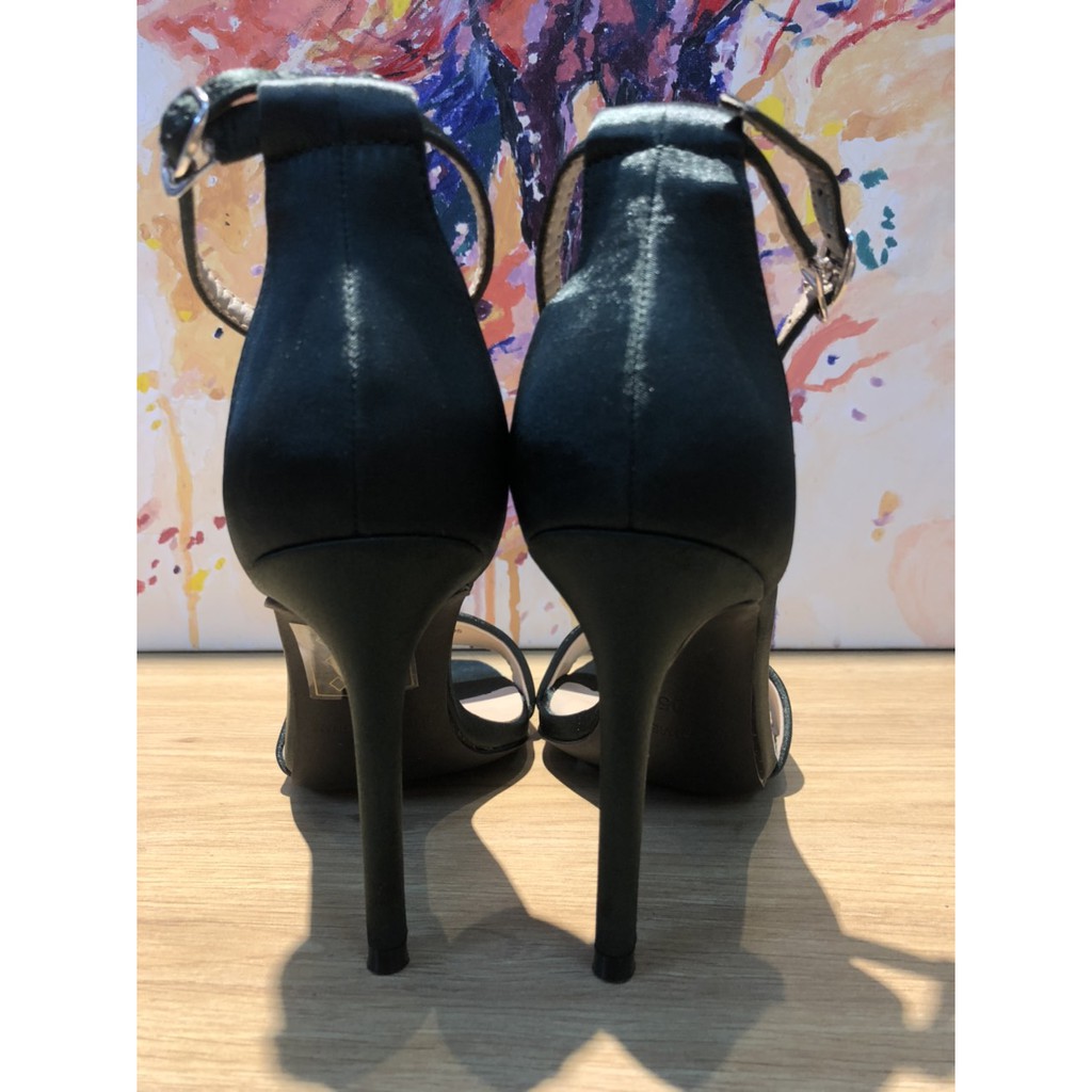 Giày Juno - Satin Cao gót "Màu xanh cổ vịt"