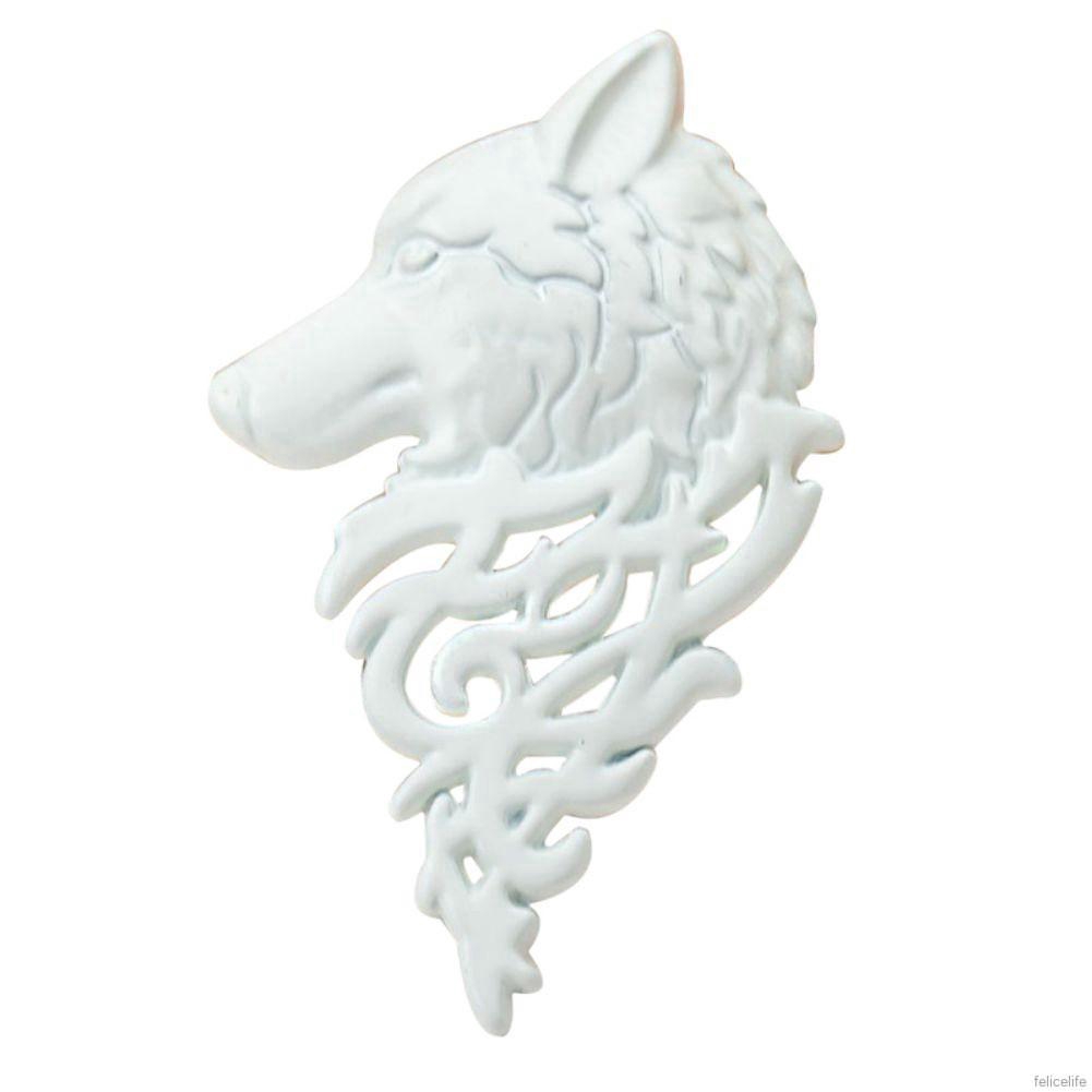 Ghim cài áo hình chó sói dễ thương