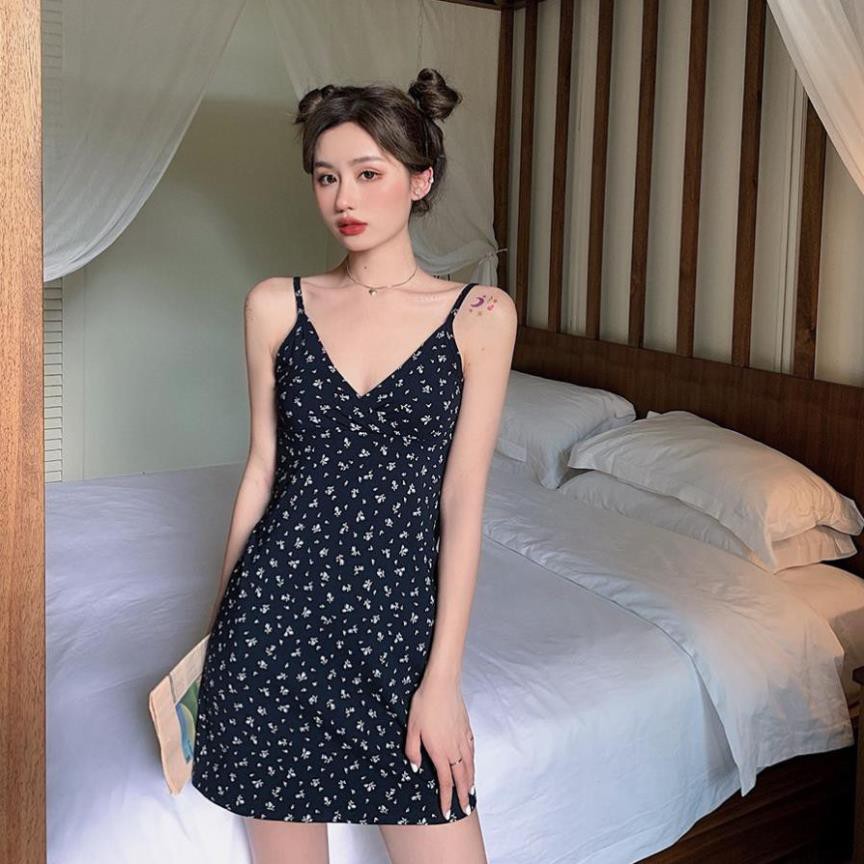 Xiaozhainv Đầm hoa/Áo dài tay màu trắng nữ tính | BigBuy360 - bigbuy360.vn