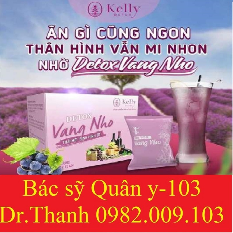 {GIẢM CÂN AN TOÀN} Detox VANG NHO  Ngừng dùng không tăng trở lại