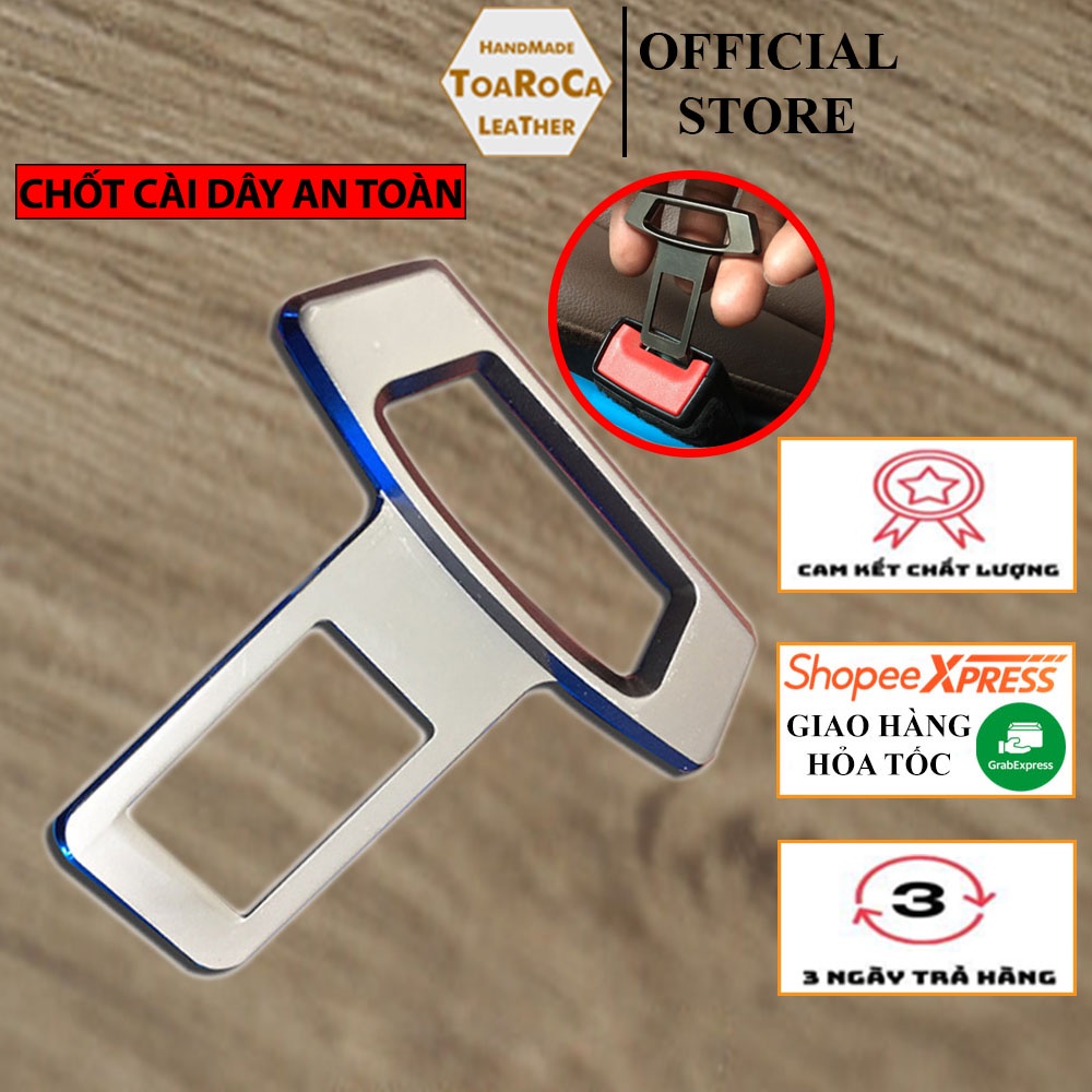 Chốt cài dây an toàn đầu cắm nối tiếp bằng hợp kim kẽm tắt chuông cảnh báo, thiết kế gọn dùng cho mọi loại xe