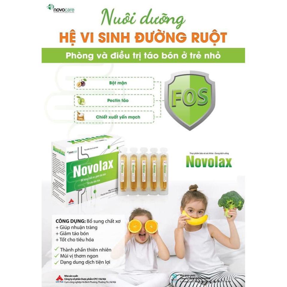 Ống Uống Novolax,Bổ Sung Chất Xơ Cho Mẹ,Bé,Phụ Nữ Có Thai Giảm Táo Bón,Tiêu Hóa Tốt.