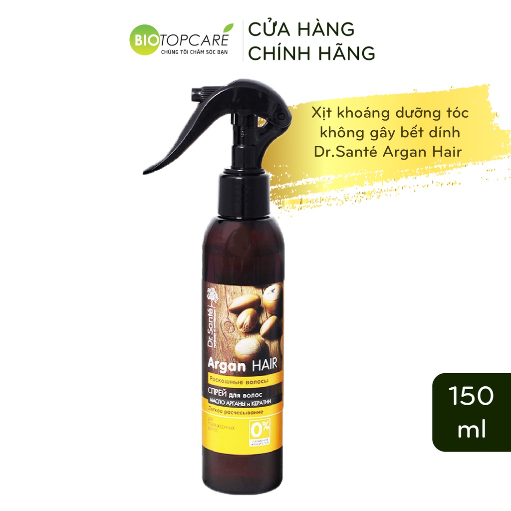 Xịt Khoáng Phục Hồi Tóc Hư Tổn Dr. Sante Argan Hair 150ml 0% Paraben Và Hóa Chất - BioTopcare Official - TN104