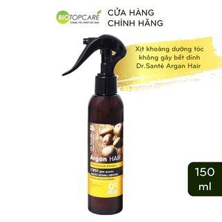 Xịt khoáng phục hồi tóc hư tổn Dr. Sante Argan Hair 150ml 0% paraben và hóa chất - BioTopcare Official