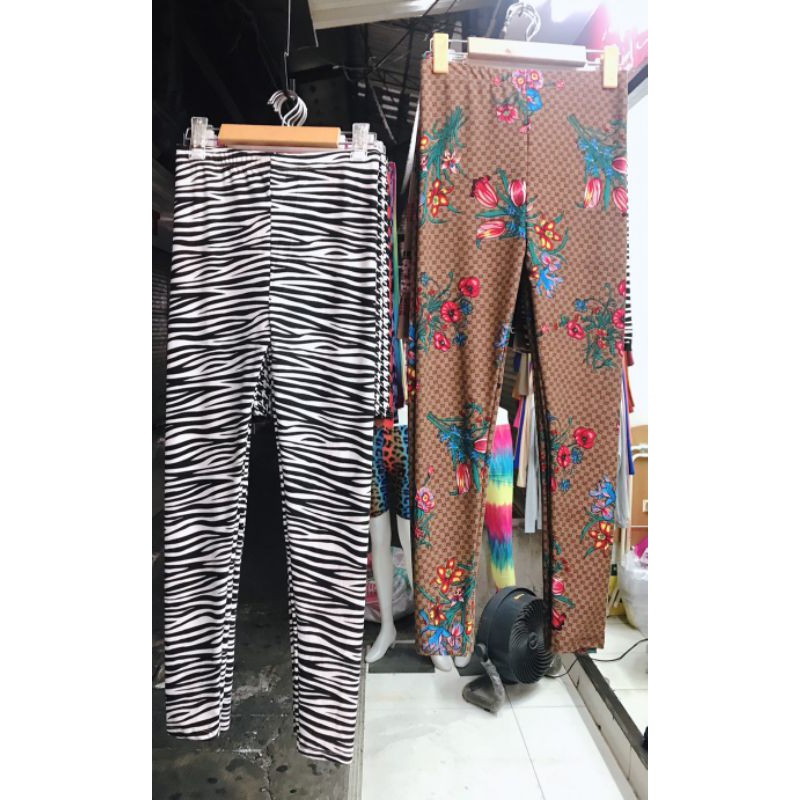 (SALE)FREESIZE Quần legging dài họa tiết ( legging thái RAINBOW)