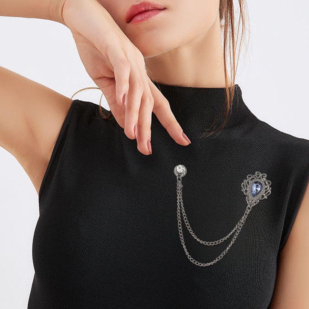 Kẹp Cổ Áo Hình Hoa Hồng Thời Trang|Ghim Cổ Áo