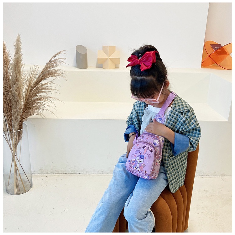 SABUY Stella Lou Disney Kids Sling Bag Children Chest Backpack Túi đeo chéo thời trang cho chuyến du lịch ngoài trời