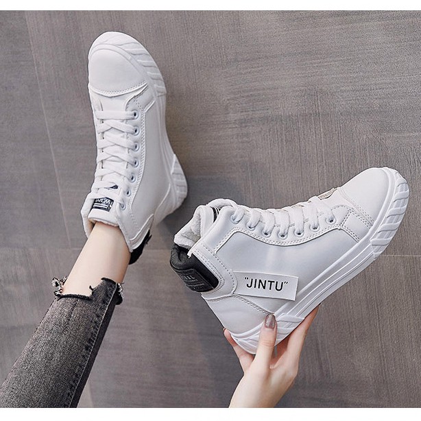 Giày Thể Thao Nữ [FREESHIP] Giày nữ - Giày sneaker đế bằng tăng chiều cao xinh xắn - D2 | BigBuy360 - bigbuy360.vn