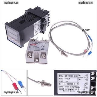 Bộ ĐiềU KhiểN NhiệT Độ 100-240VAC PID REX-C100 SSR-40A