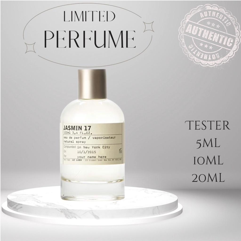 Nước Hoa 𝐋𝐞 𝐋𝐚𝐛𝐨 Jasmin 17 10ml  🅻🅸🅼🅸🆃🅴🅳