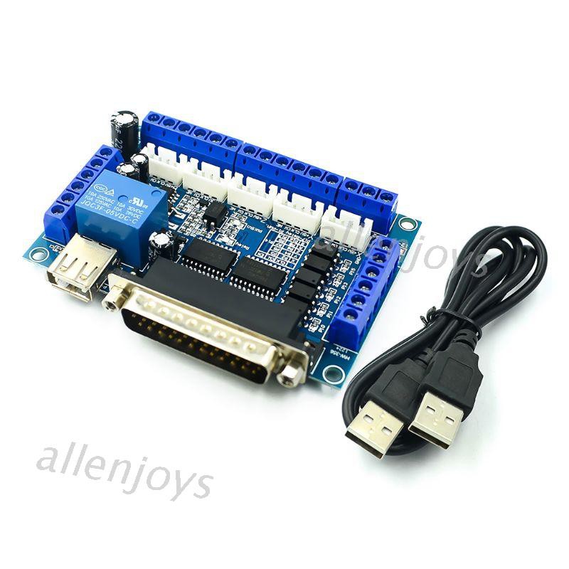 Bảng Mạch 5 Trục Cnc Kèm Cáp Usb Dành Cho Động Cơ Bước Mach3