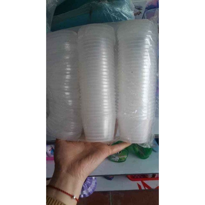 COMBO 10 HŨ NHỰA LÀM BÁN FLAN, CARAMEN HÀNG ĐẸP LOẠI TO