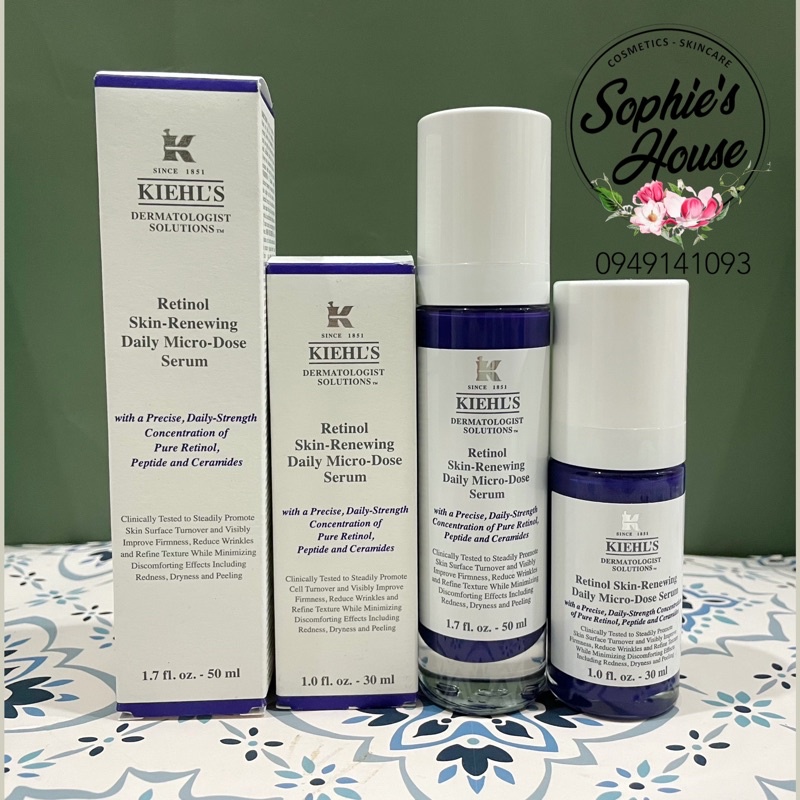 30ml / 50ml - Tinh chất Retinol Kiehls / Kiehl’s Retinol Micro Dose