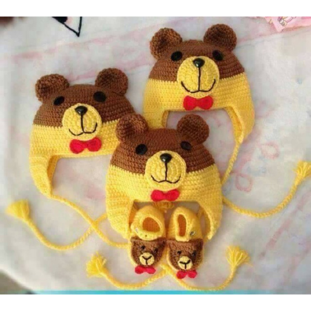 Mũ giày len handmade
