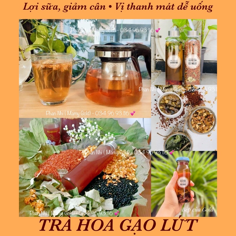 TRÀ HOA GẠO LỨT • GIÚP GIẢM CÂN, LỢI SỮA SAU SINH, ĐẸP DA, THẢI ĐỘC • MẸ GOLD LÀM