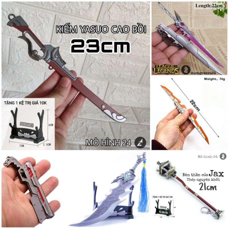 [RẺ VÔ ĐỊCH] Mô hình Weapon Thép LOL Kiếm của các Tướng Kim loại Yasuo Lucian Garen Zed Yi Tryndamere katarina ashe lee