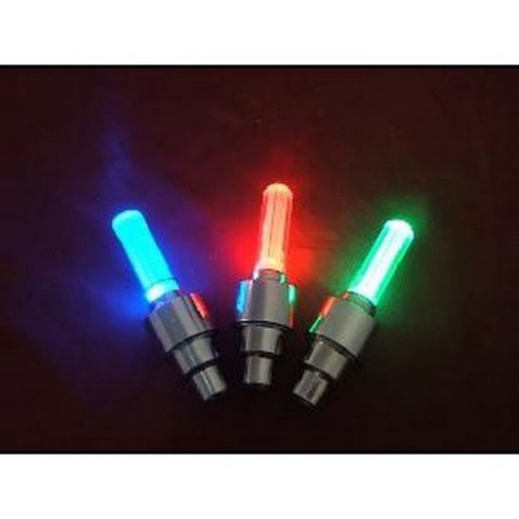 Van xe phát sáng Đèn Led Gắn Van Xe Đạp,Xe Máy,Ô Tô Kiểu 5 BÓNG LED