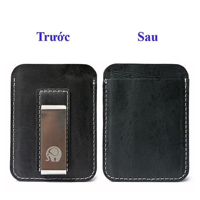 Money Clip Leather - Ví Kẹp Tiền Da Thật - Gia dụng SG