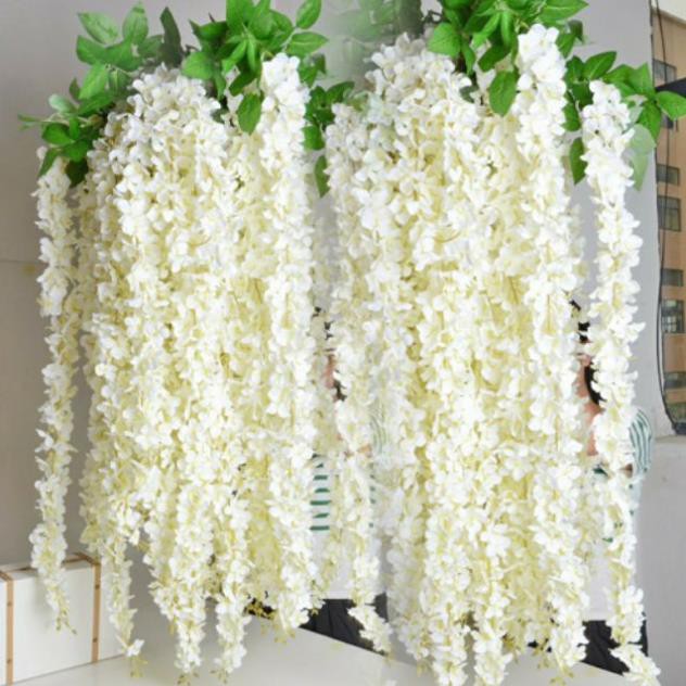 Cụm Hoa Rủ Tử Đằng Hàng Đẹp Dài 1Met. 1 Cụm 3 Nhánh