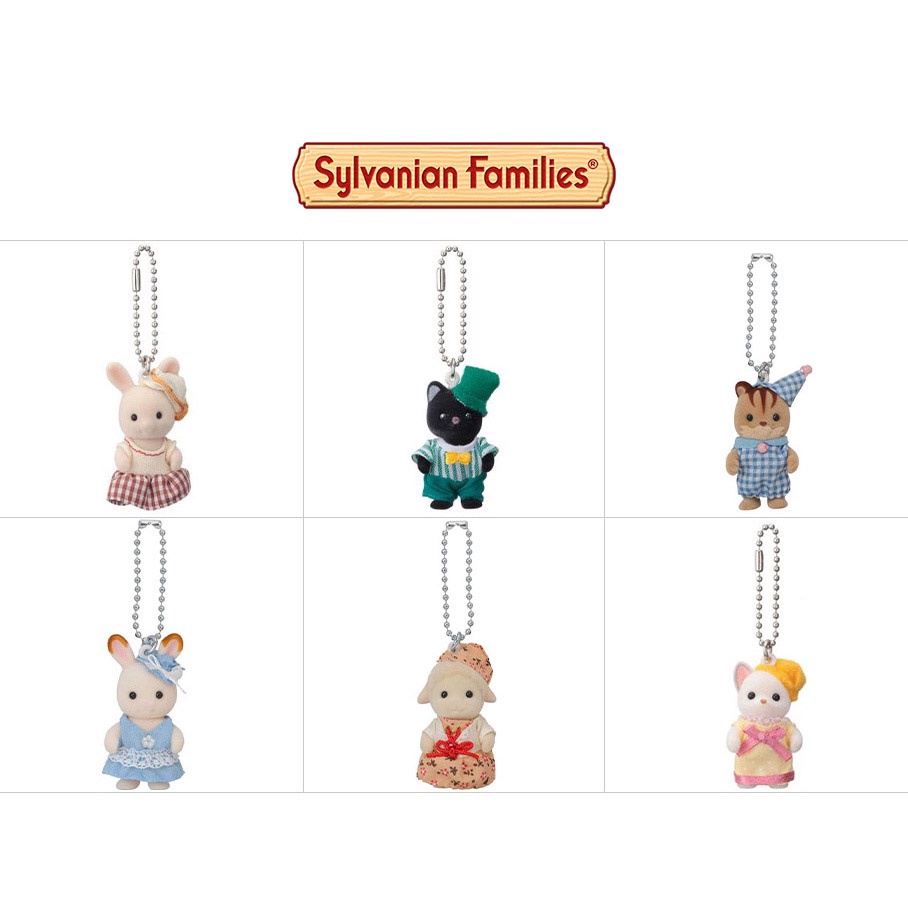 Hàng Lưu Niệm Sylvanian Families Bộ Sưu Tập Móc Khóa Các Nhân Vật Siêu Dễ Thương Keychain