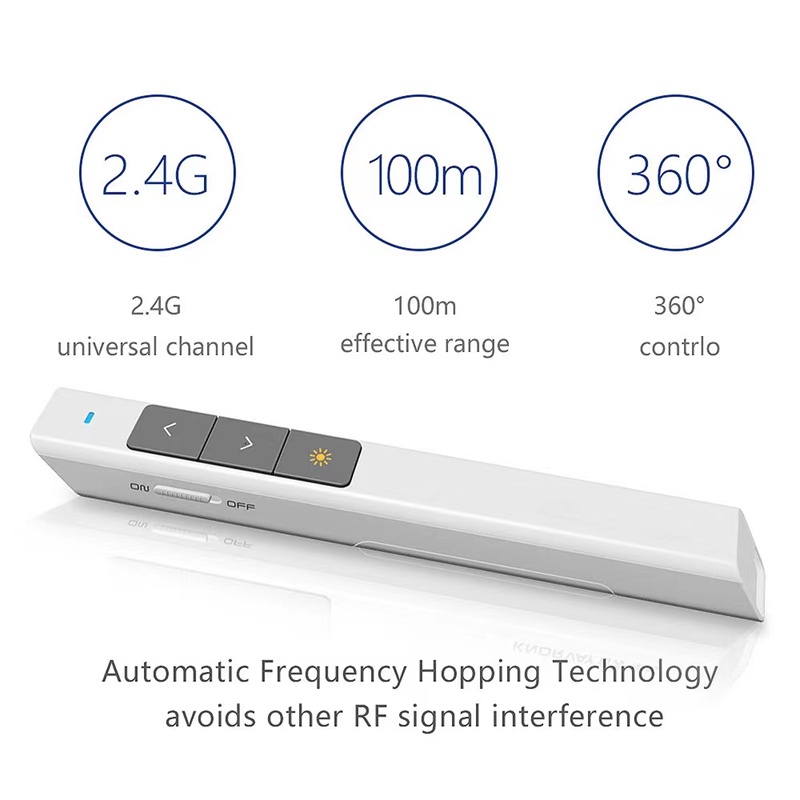 Bút Thuyết Trình Điều Khiển Từ Xa Không Dây 2.4GHz Cho Microsoft / PC / Văn Phòng