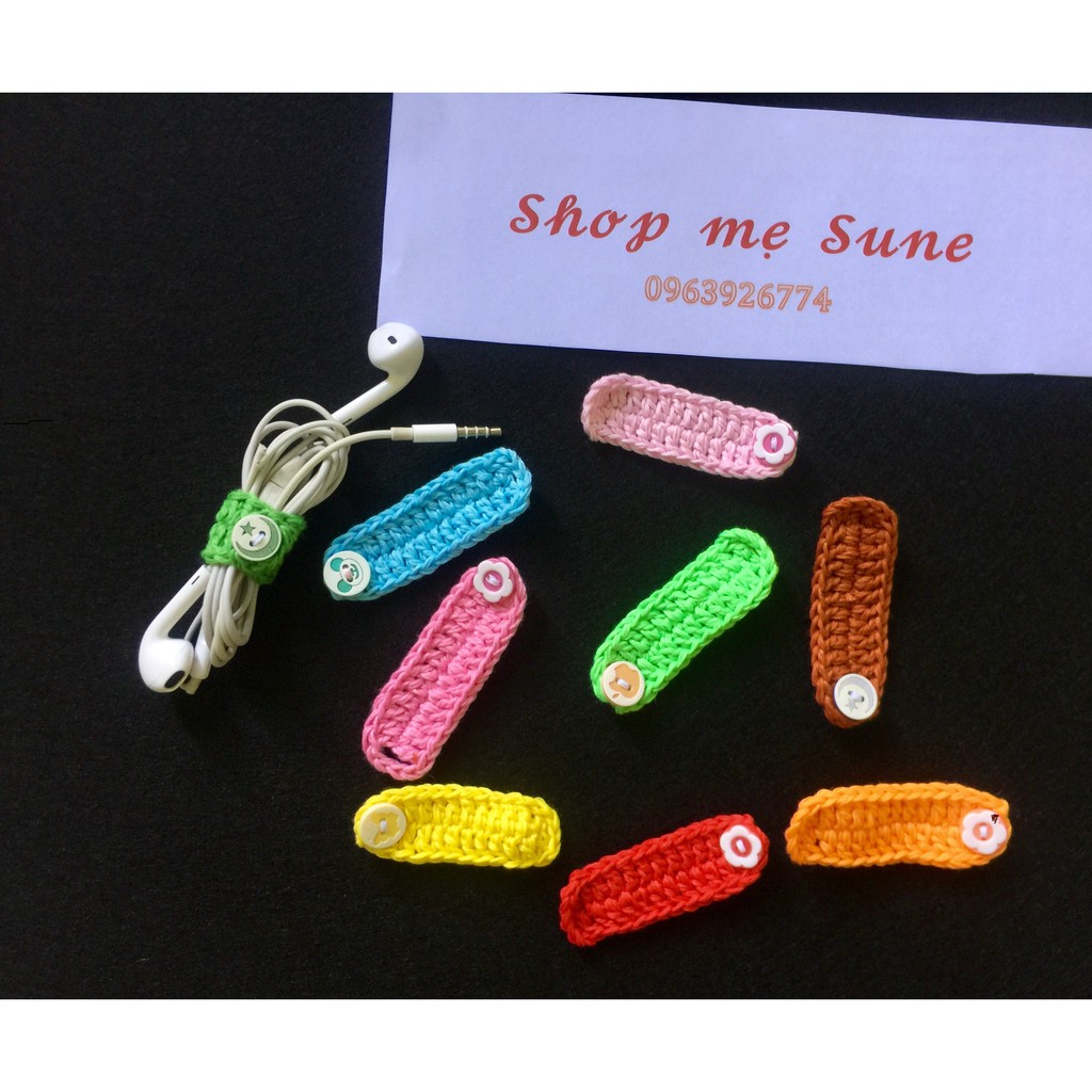 Dây quấn buộc tai nghe, cáp sạc handmade