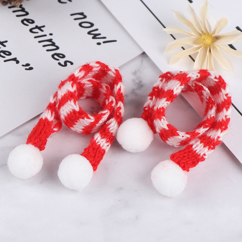 1 Đồ trang trí Trang Trí Chai Rượu Mini Hình Khăn Choàng Cổ Giáng Sinh