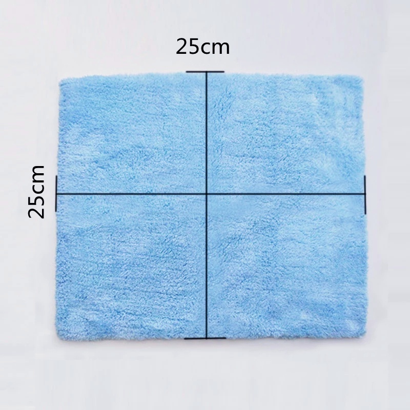 1 Khăn Lau Chén Dĩa Bằng Sợi Microfiber Mềm Thấm Hút Chống Dầu Màu Sắc Ngẫu Nhiên