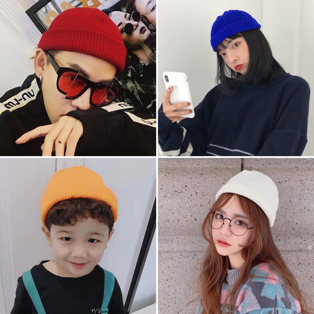 Combo 30 mũ beanie nhiều màu sắc tự chọn