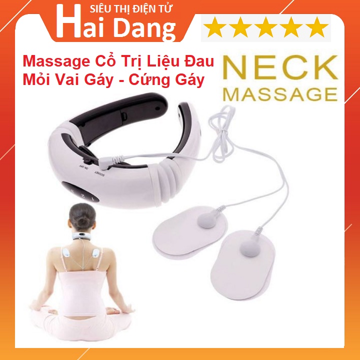 Máy Massage 3D, Trị Liệu Cao Cấp - Massage Cổ Trị Liệu Đau Mỏi Vai Gáy - Cứng Gáy - Trị Liệu Thoái Hóa Cột Sống Cổ