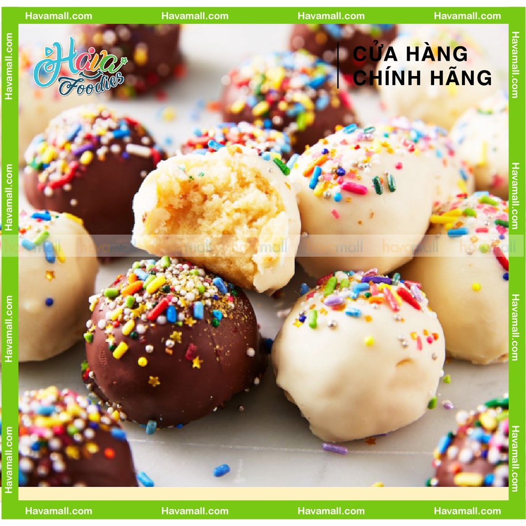 Socola Cốm Nhiều Màu Trang Trí Bánh Havafood Hủ 100g