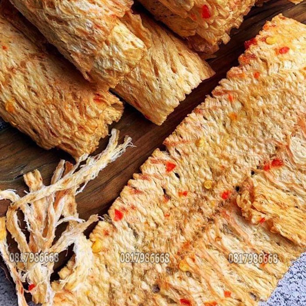 Khô Mực Cán Tẩm Vị Đậm Đà Dai Ngon 200g, Đồ Ăn Vặt Mực Khô Ướp Gia Vị Mường Then