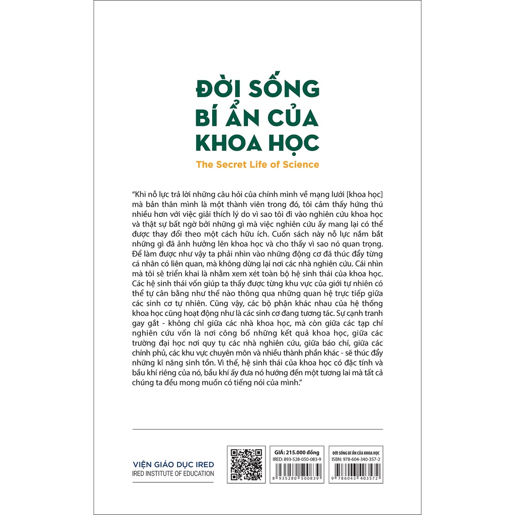 Sách - Đời Sống Bí Ẩn Của Khoa Học (The Secret Life of Science)