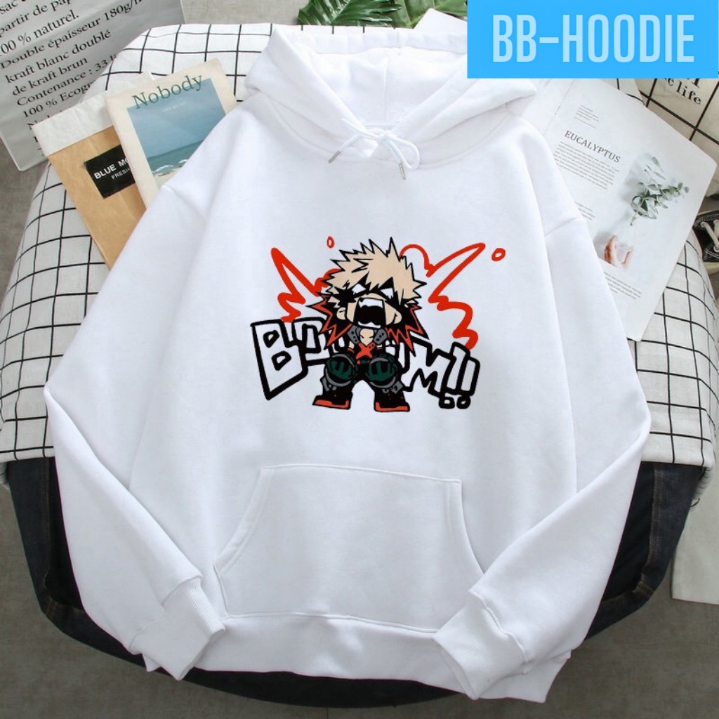 Áo Nỉ Hoodie Hoạt Hình Nhóc Nổi Giận Phong Cách Áo From Rộng Unisex Style Ulzzang HOT TREND BB HOODIE