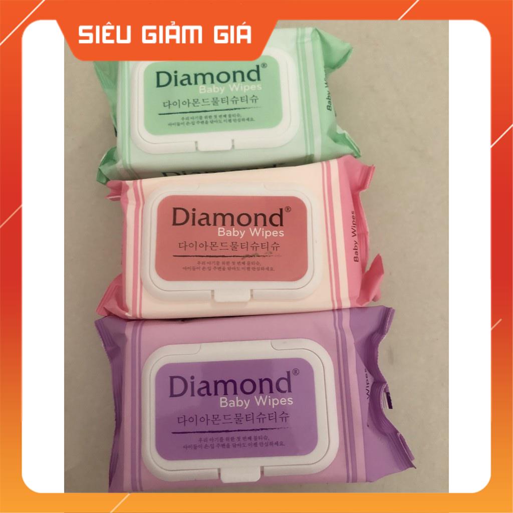 Khăn Ướt DIAMOND BABY WIPES Không Mùi 125g Cho Bé Yêu Nhà Bạn