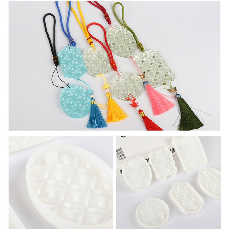 Sa Khuôn Nhựa Epoxy Hình Cỏ Bốn Lá Dùng Làm Mặt Dây Chuyền Diy