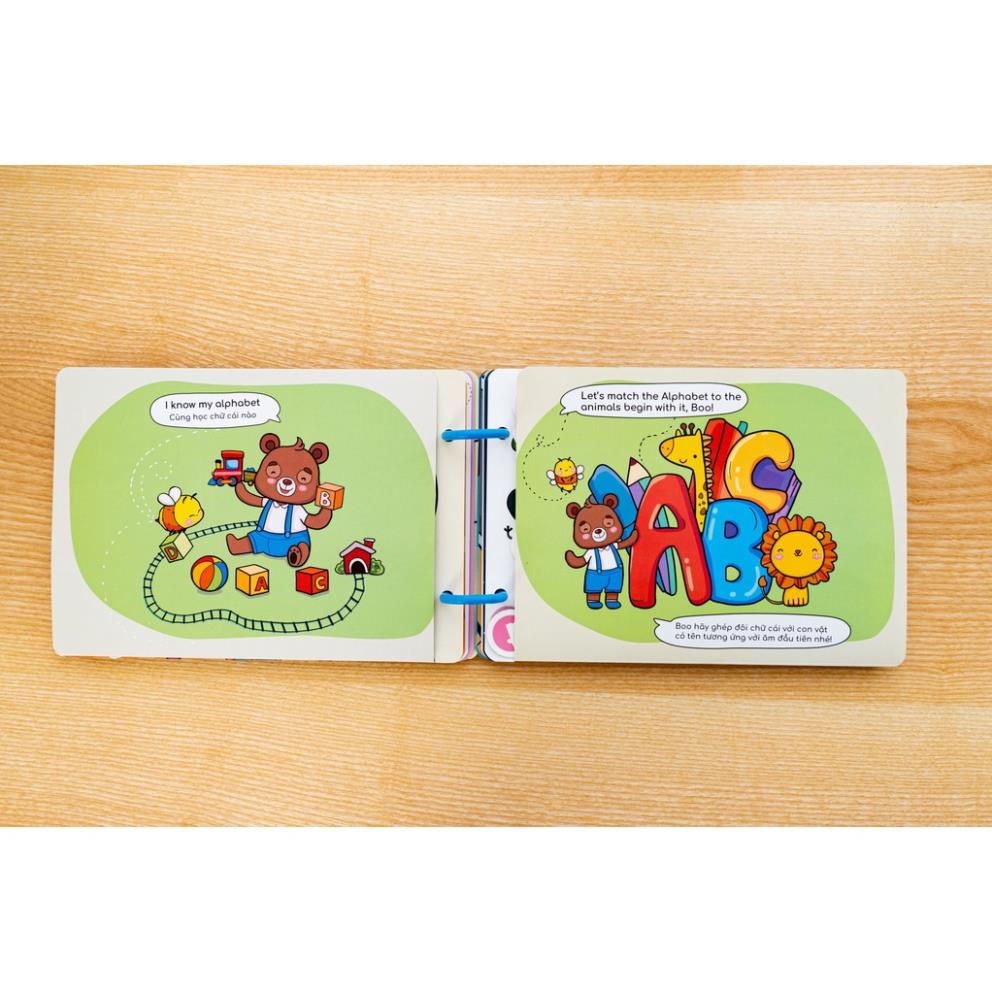 Học Liệu Bóc Dán Beezi Book Nhiều Chủ Đề Cho Bé Song Ngữ Anh Việt
