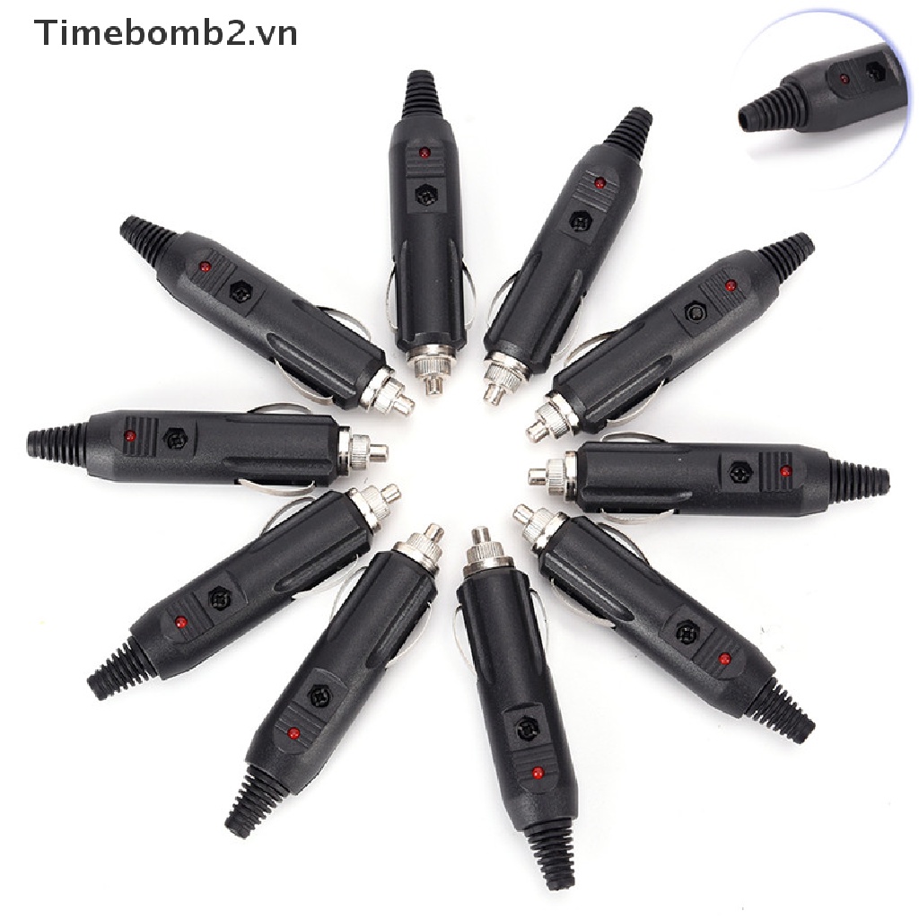 Bộ 2 Đầu Cắm Thuốc Lá 5 12V Có Đèn LED Đỏ