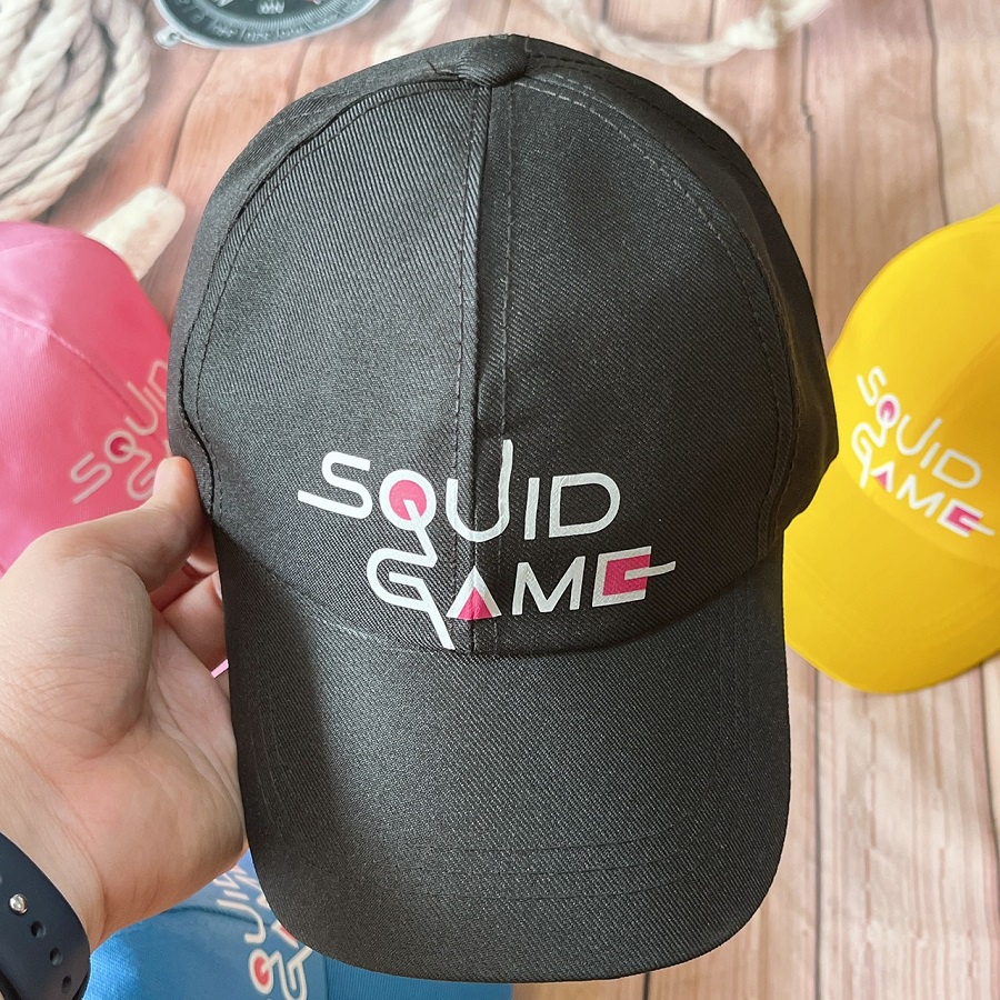 Mũ Lưỡi Trai SQUID GAME Logo In Nổi Cực Chất Dành Cho Nam Và Nữ