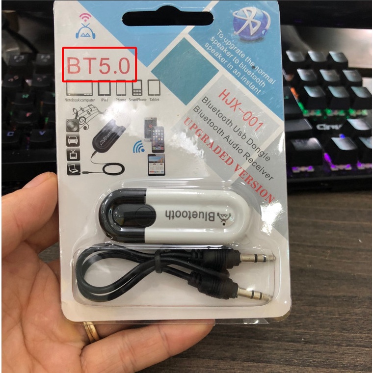 Usb Bluetooth HJX-001 Chuyển Loa Thẻ Nhớ Thành Loa Blutooth 5.0 HJX-001 -dc4758