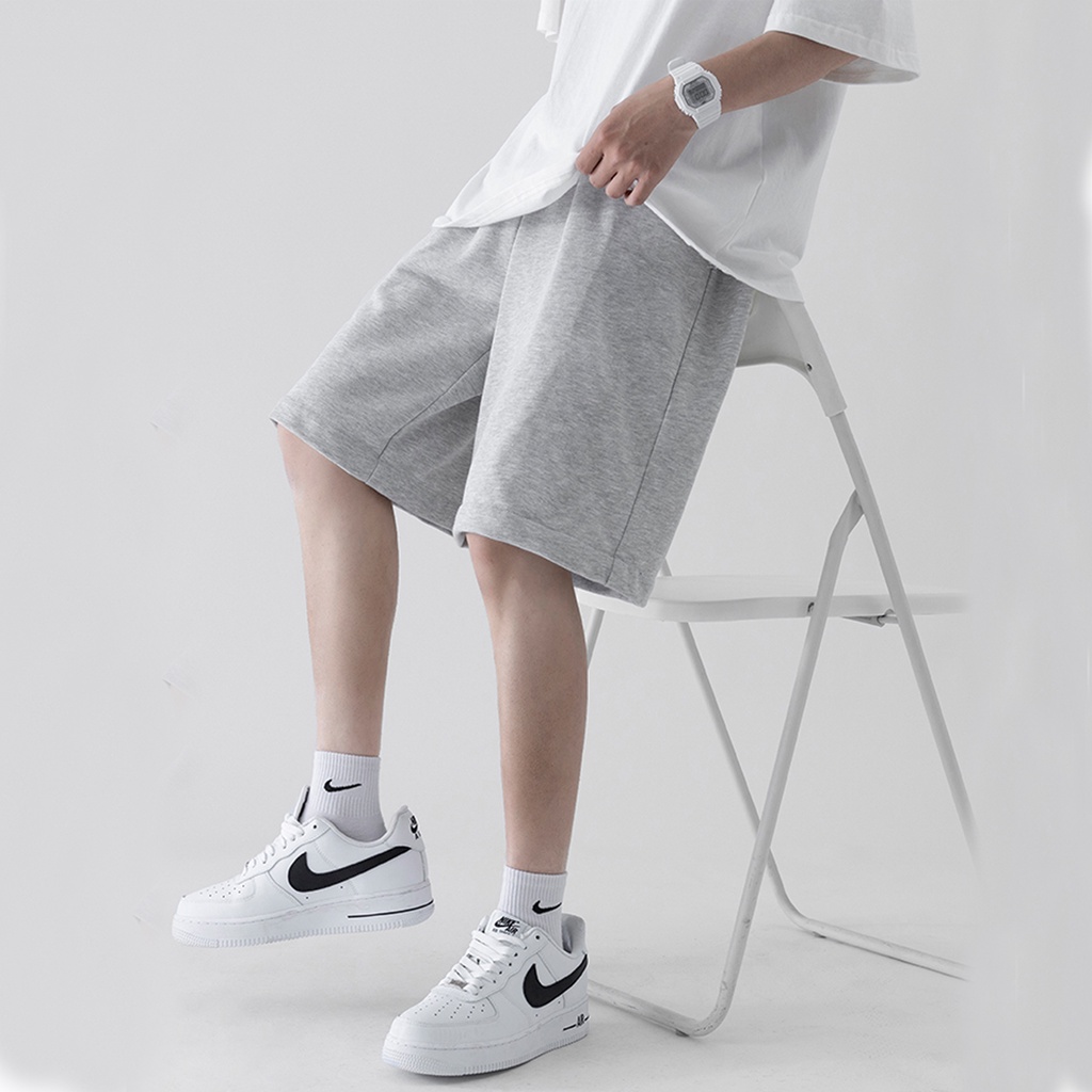 Quần short thun nam quần sooc rộng unnisex chât da cá lưng chun thấm hút mồ hôi AUTOMAN Q07