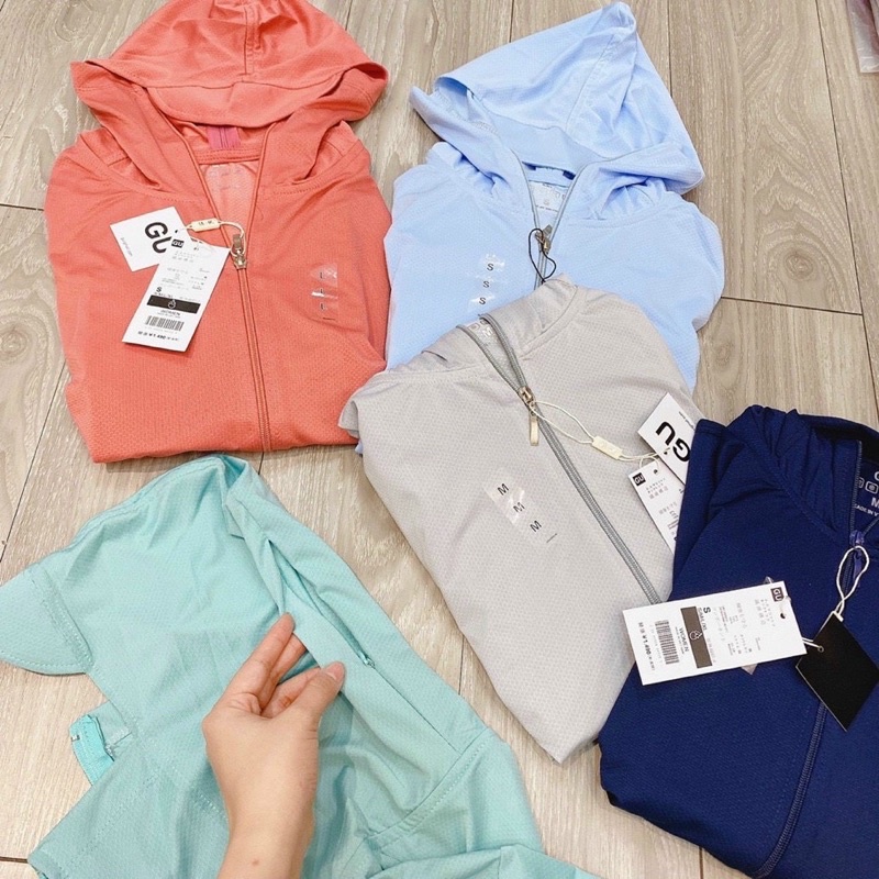 Hàng cao cấp-ÁO CHỐNG NẮNG NỮ GU 2 LỚP VẢI THUN LẠNH Thoáng Mát, Chống Nắng, Chống Tia UV hiệu quả, bảo vệ làn da tối đa